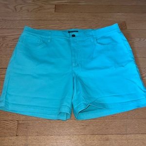 LRL Teal/Mint Denim Shorts NWT